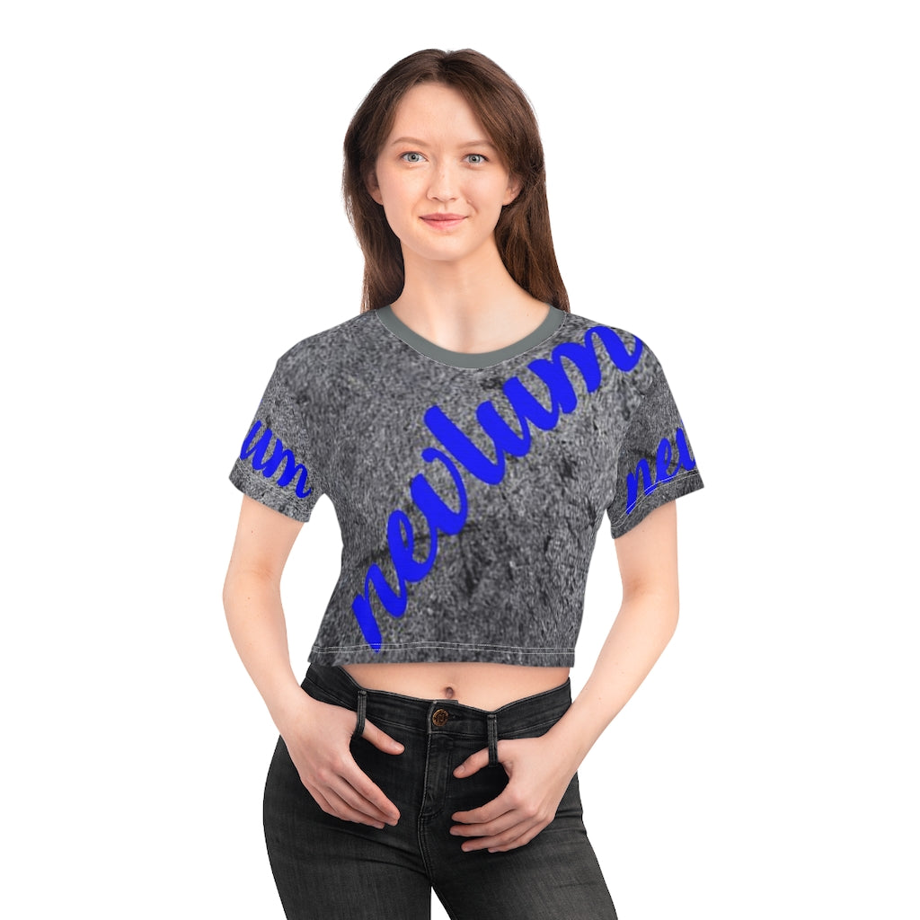 Custom nevlum design crop tee