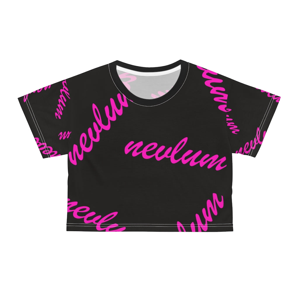 Ladies custom Nevlum design crop t-shirt