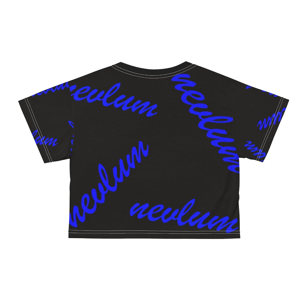 Women's custom nevlum design crop tee