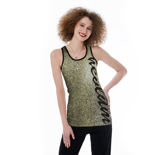 Women's nevlum Back Hollow Tank Top