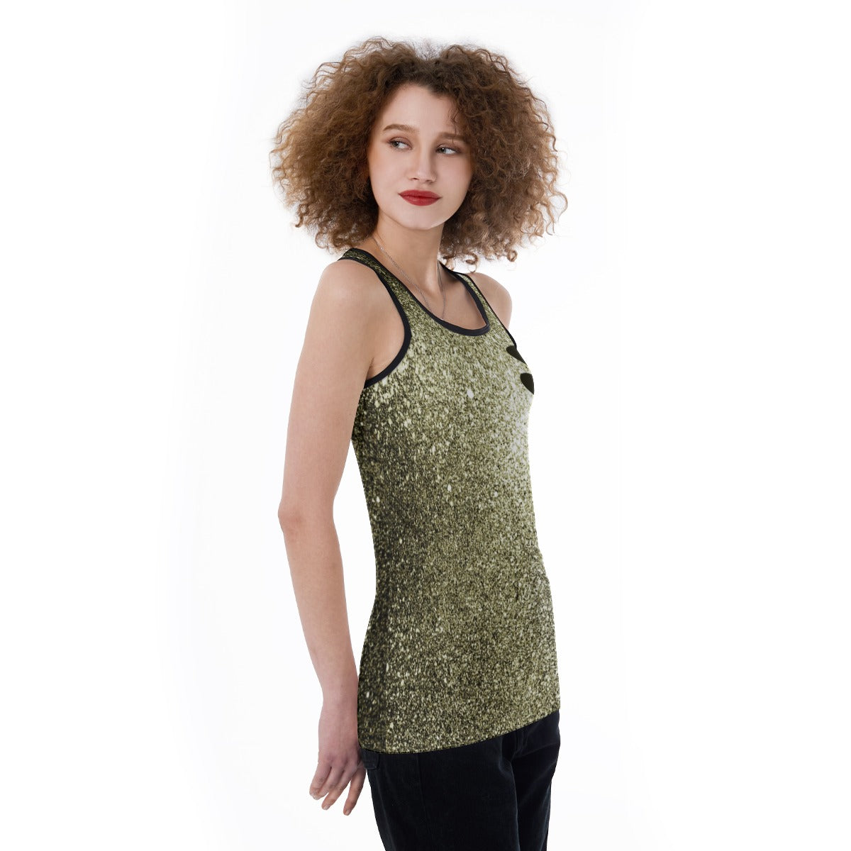 Women's nevlum Back Hollow Tank Top