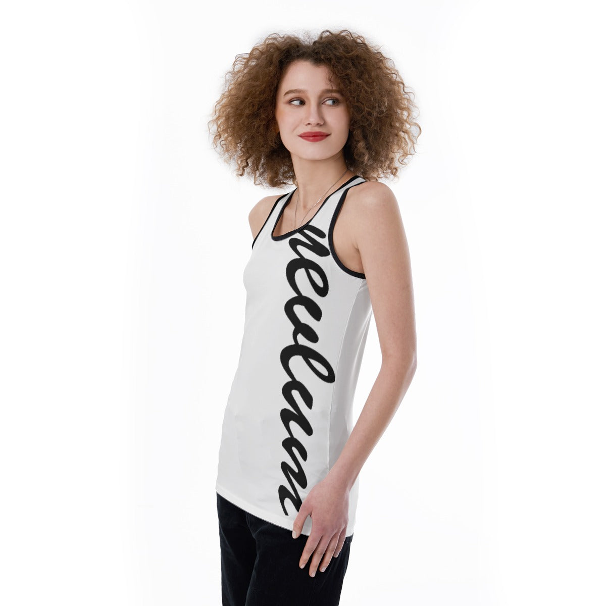 Women's nevlum Back Hollow Tank Top