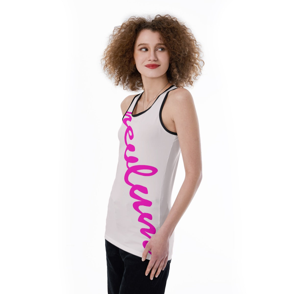 Women's nevlum Back Hollow Tank Top