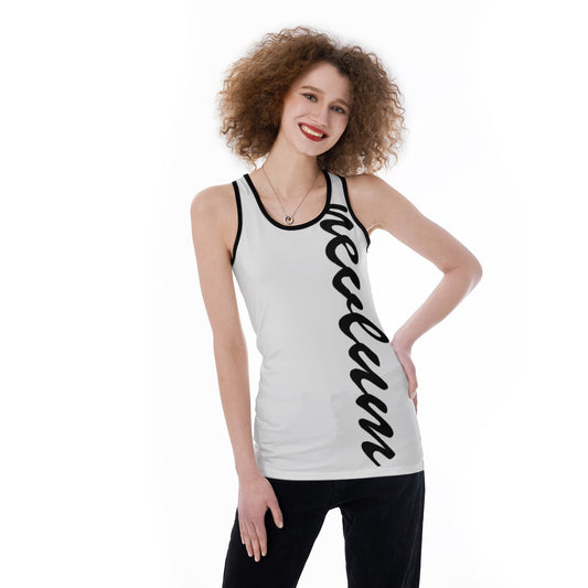 Women's nevlum Back Hollow Tank Top