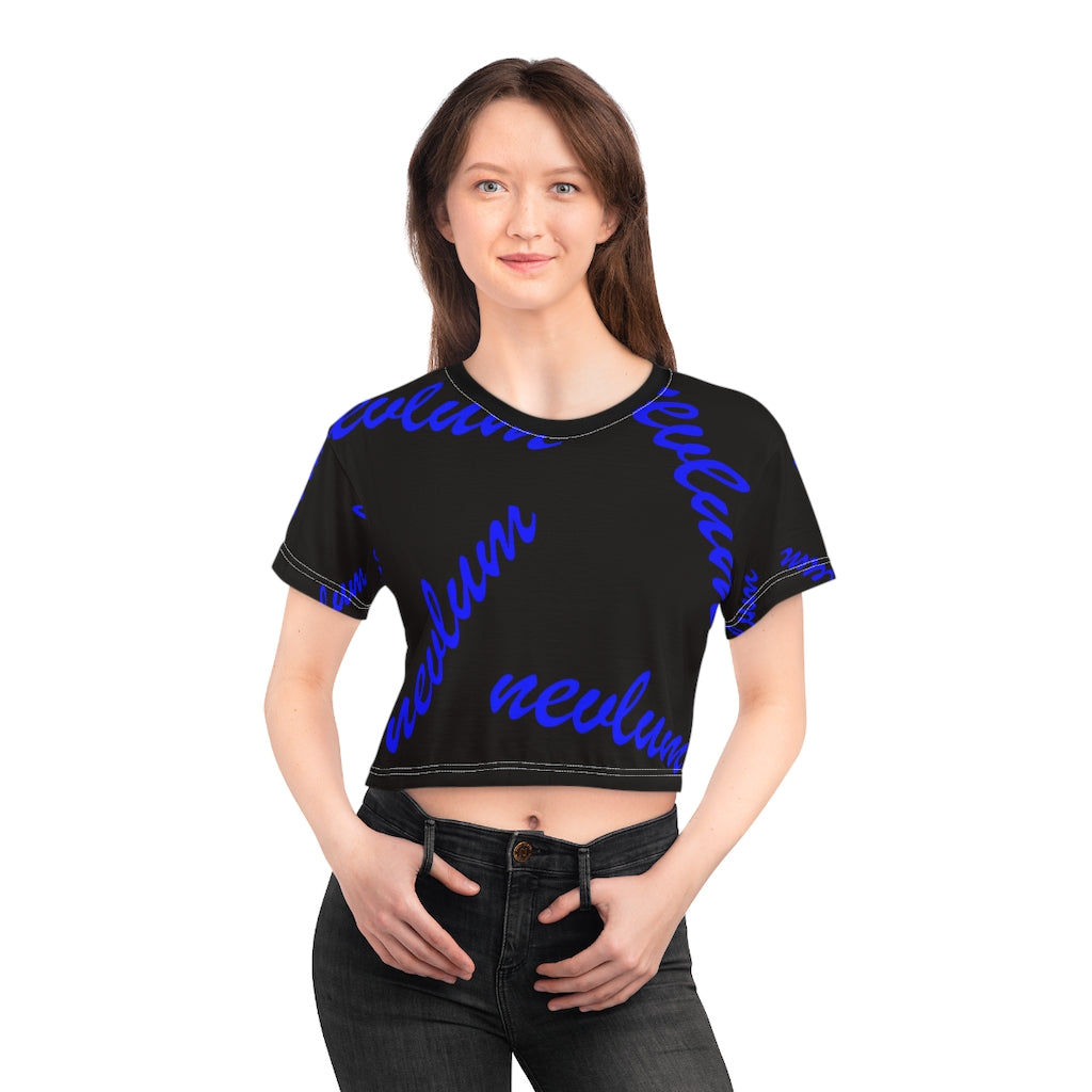 Women's custom nevlum design crop tee