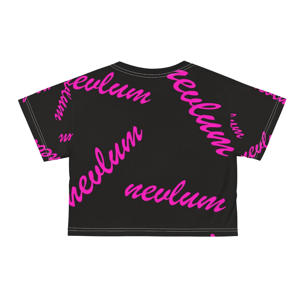 Ladies custom Nevlum design crop t-shirt