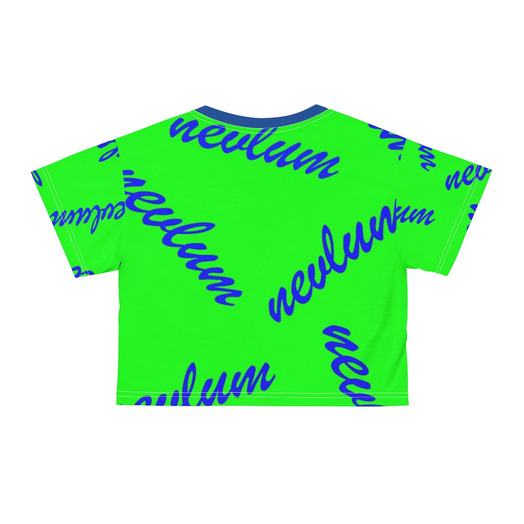 Custom nevlum design crop tee