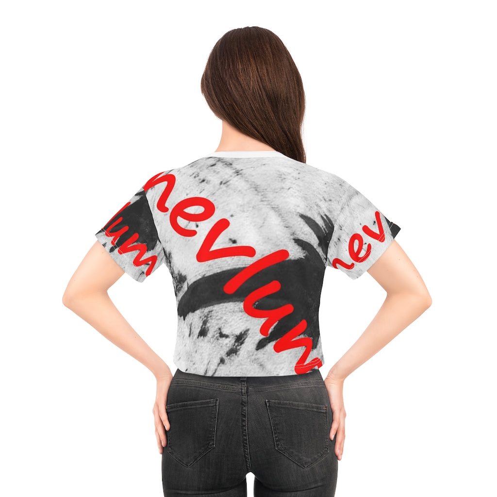 Custom nevlum design crop tee